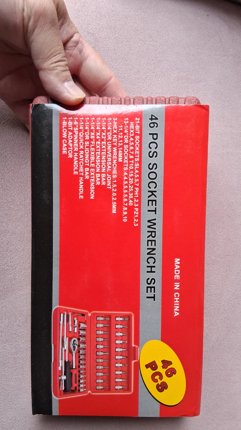 NEW Hex bit 46pcs Ratchet Socket Wrench Set - photo 5
