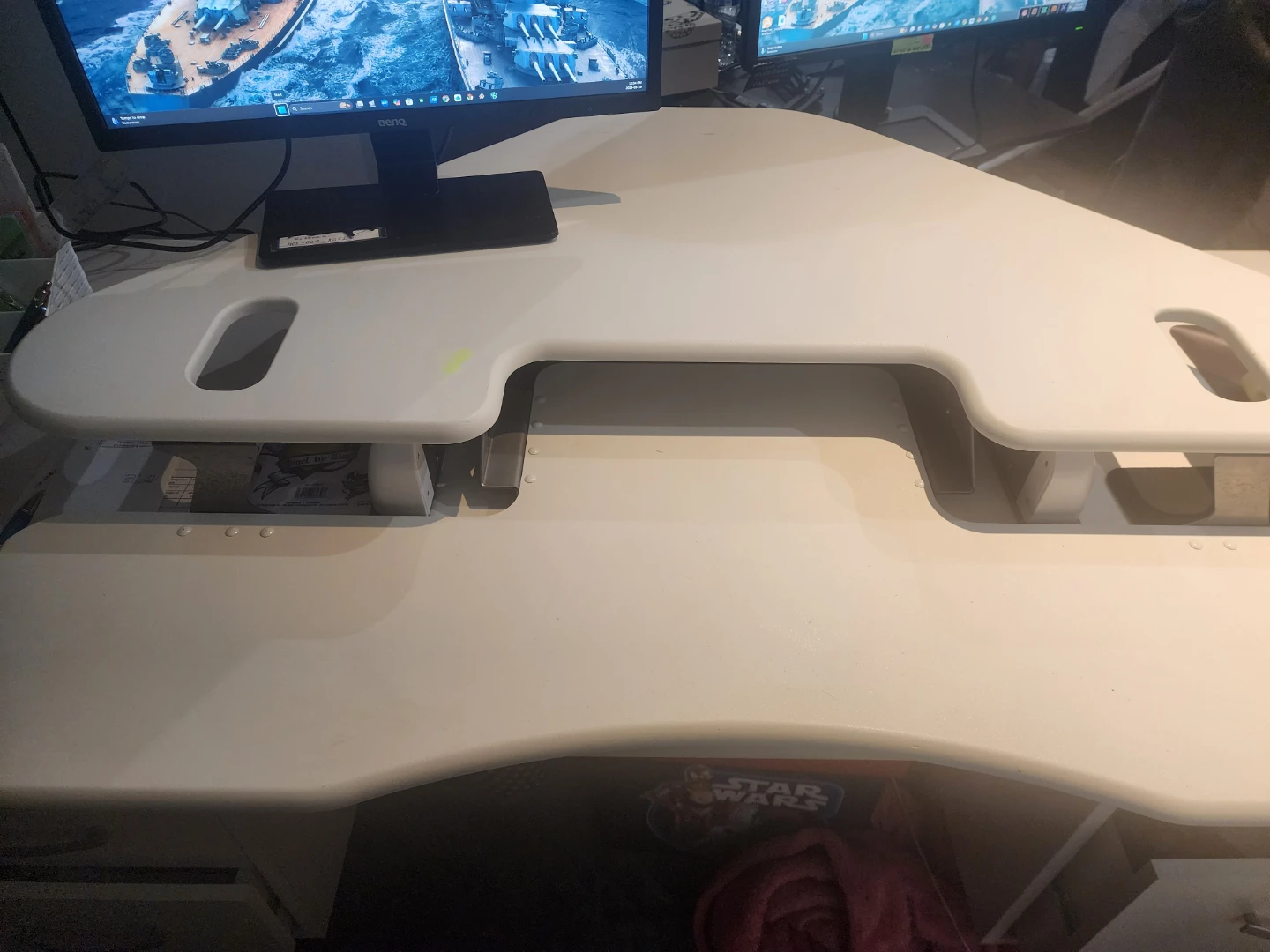 White Standing Desk Converter