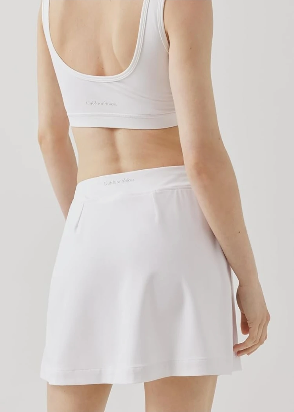 *NEW* Outdoor Voices White Athletic Court Skort 4.5" - photo 3