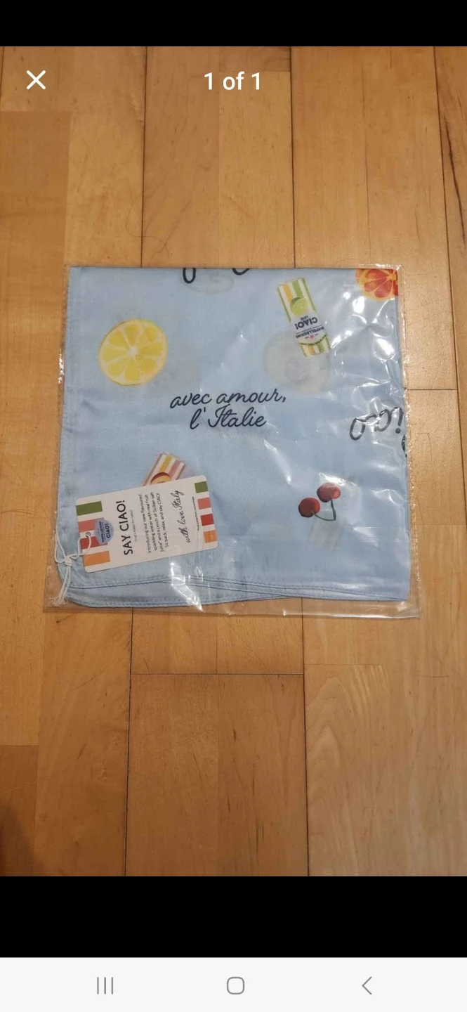 Sanpellegrino Ciao Satin Blue Scarf