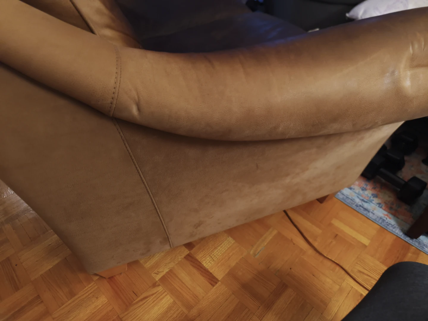 Free Couch/Loveseat (Suede) (Not Micro-Suede) (Read Desc) - photo 5