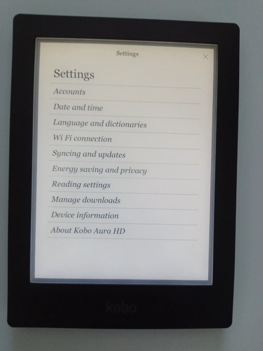 Kobo Aura HD E-reader