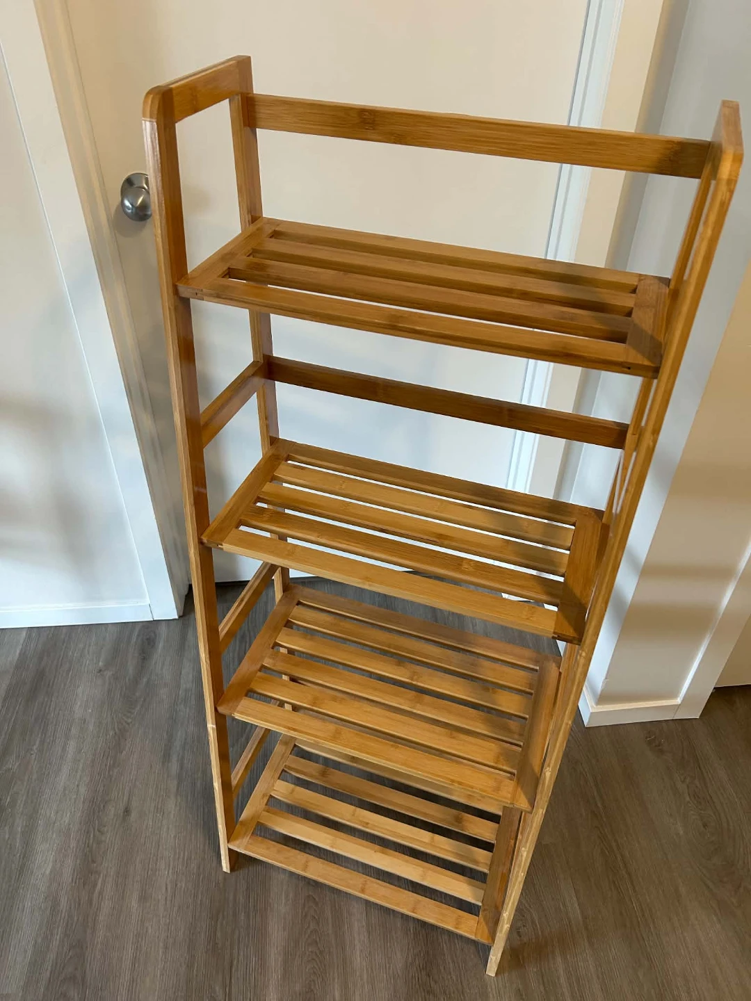Bamboo 4-Tier Shelf Unit