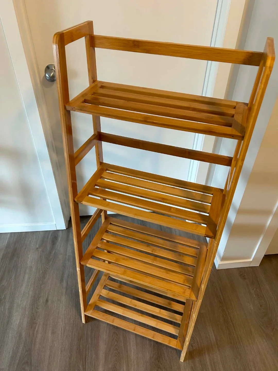 Bamboo 4-Tier Shelf Unit