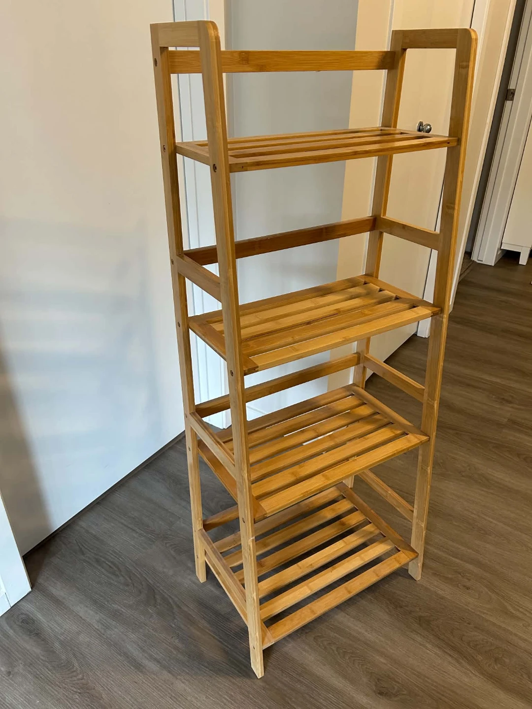 Bamboo 4-Tier Shelf Unit - photo 2