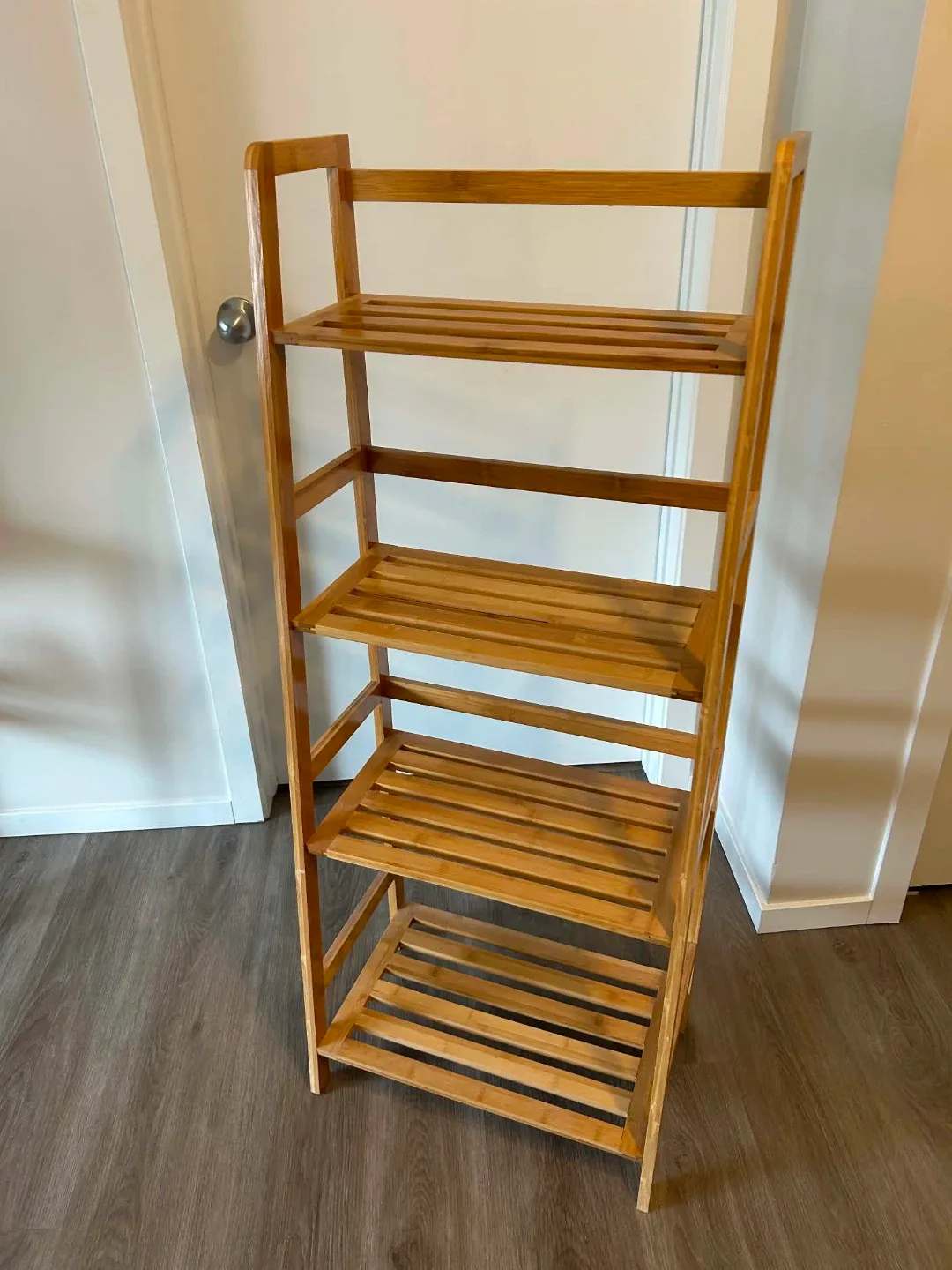 Bamboo 4-Tier Shelf Unit - photo 3