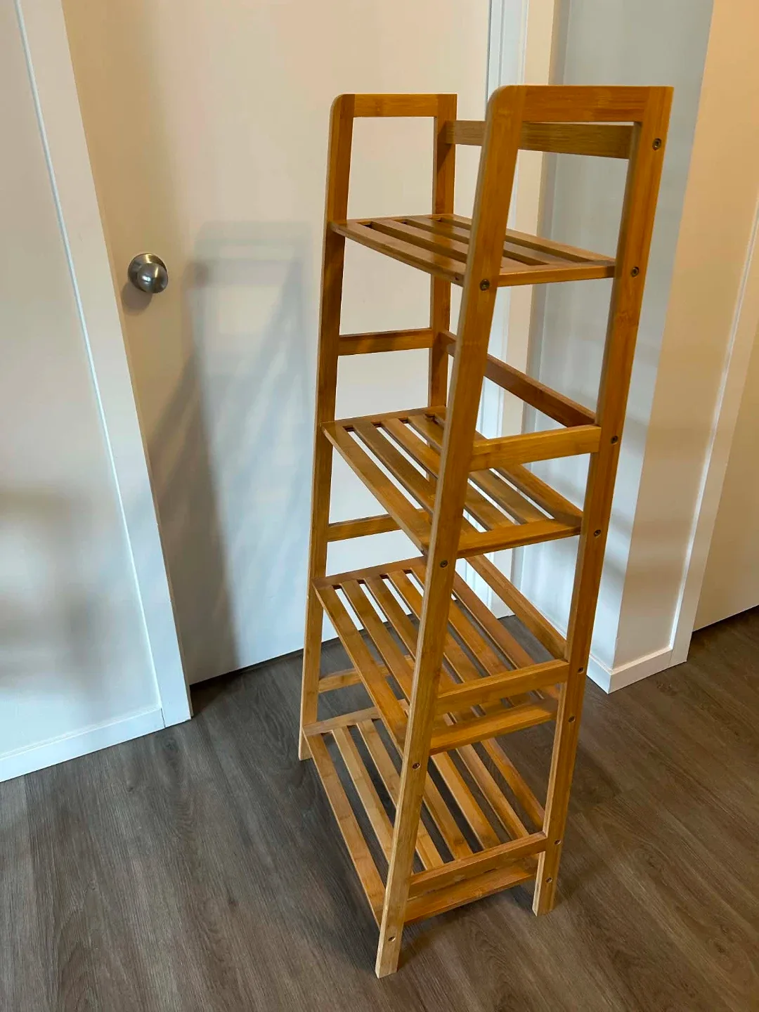 Bamboo 4-Tier Shelf Unit - photo 4