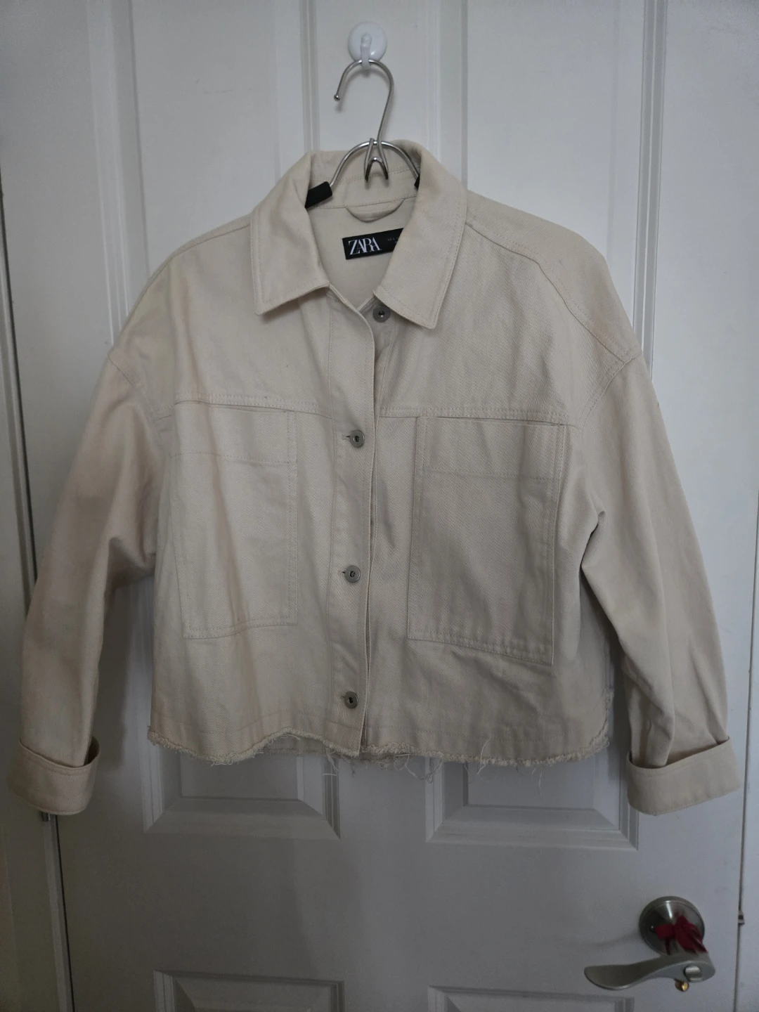 ZARA Cream Denim Jacket - photo 3
