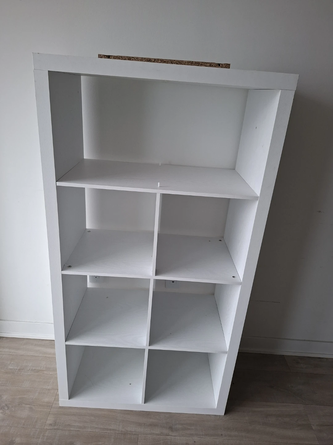 White 8-Cube Storage Shelf Unit