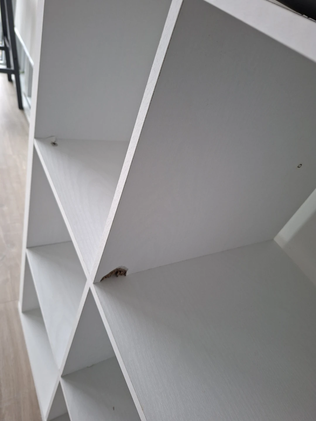White 8-Cube Storage Shelf Unit - photo 3