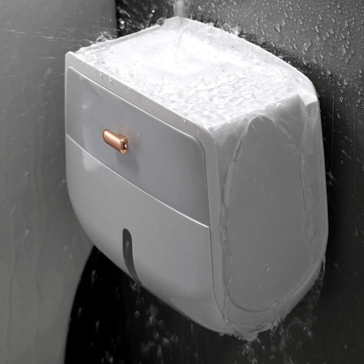 Wall-Mounted Toilet Paper Holder Tissue Box Dispenser - photo 3