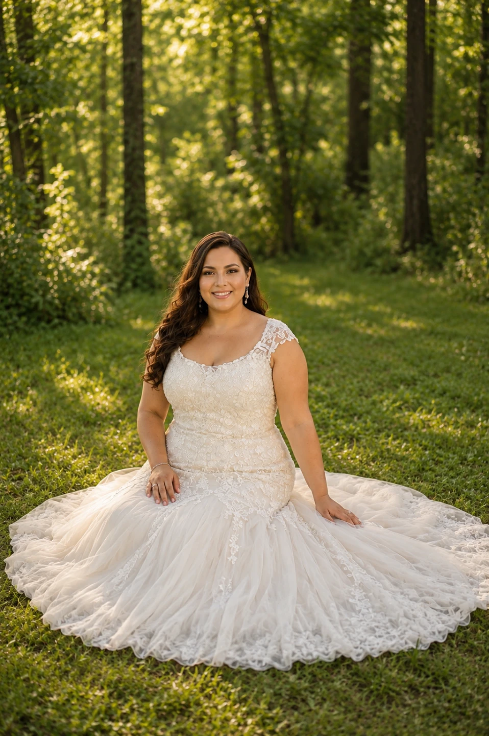 Ivory Lace Wedding Dress - Size 18-20 - photo 2