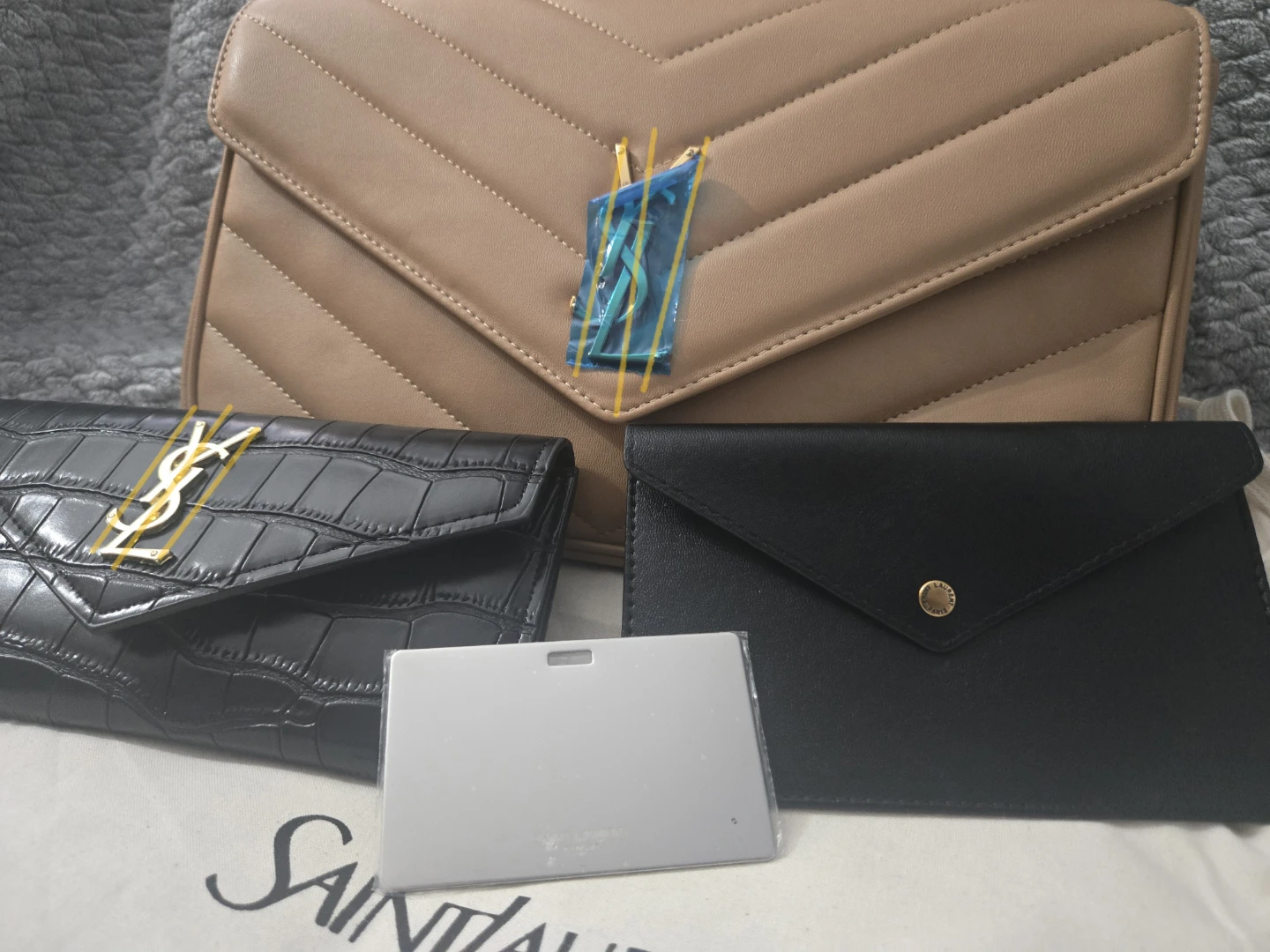 Saint L-Y  Chevron Quilted Handbag