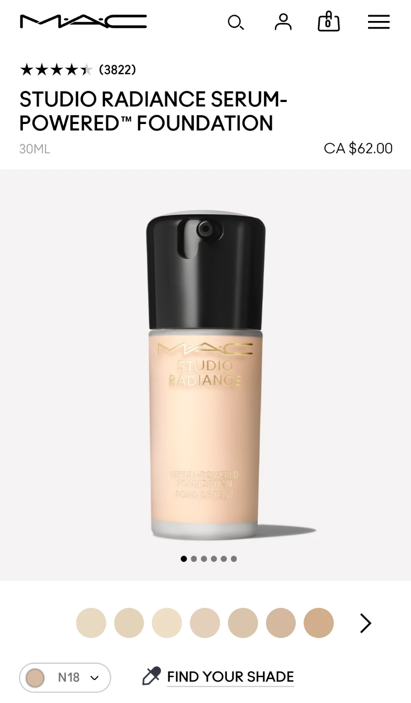 (NEW) 💋 MAC Cosmetics - N18 - STUDIO SERUM-POWERED FOUNDATION - photo 5