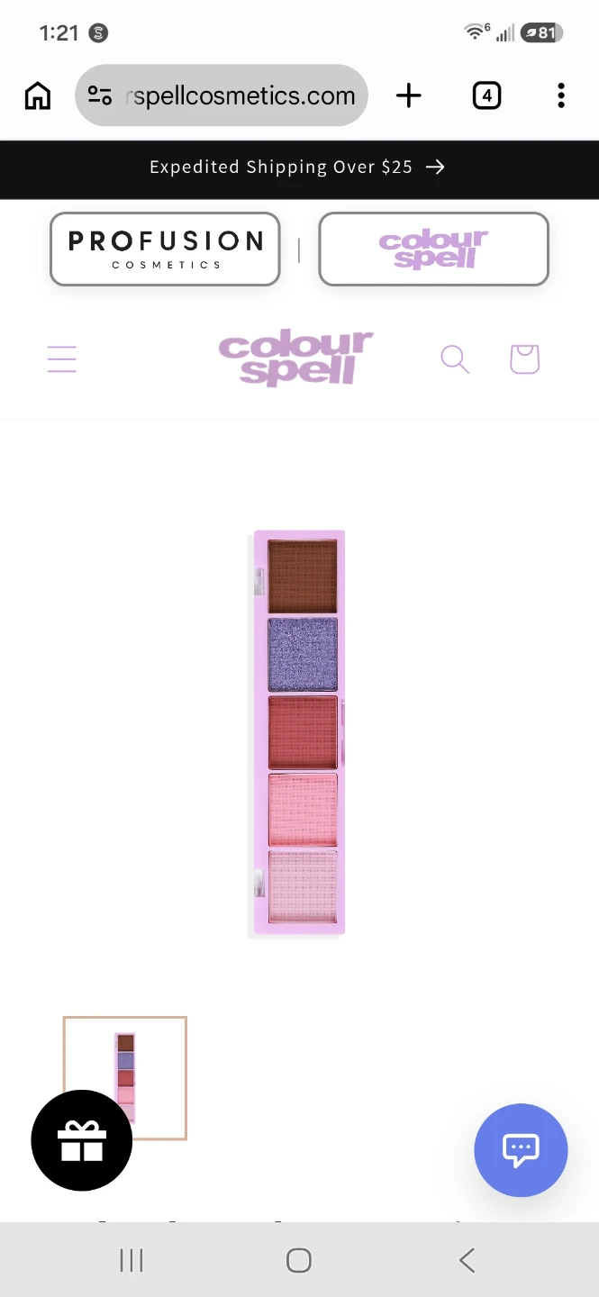 Colour Spell by Profusion 5 Eyeshadow Palette - Dipper - photo 4