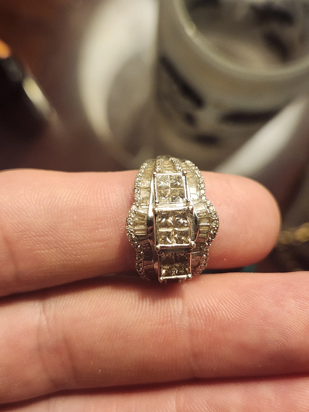 Diamond Ring 10k/genuine diamonds. - photo 2