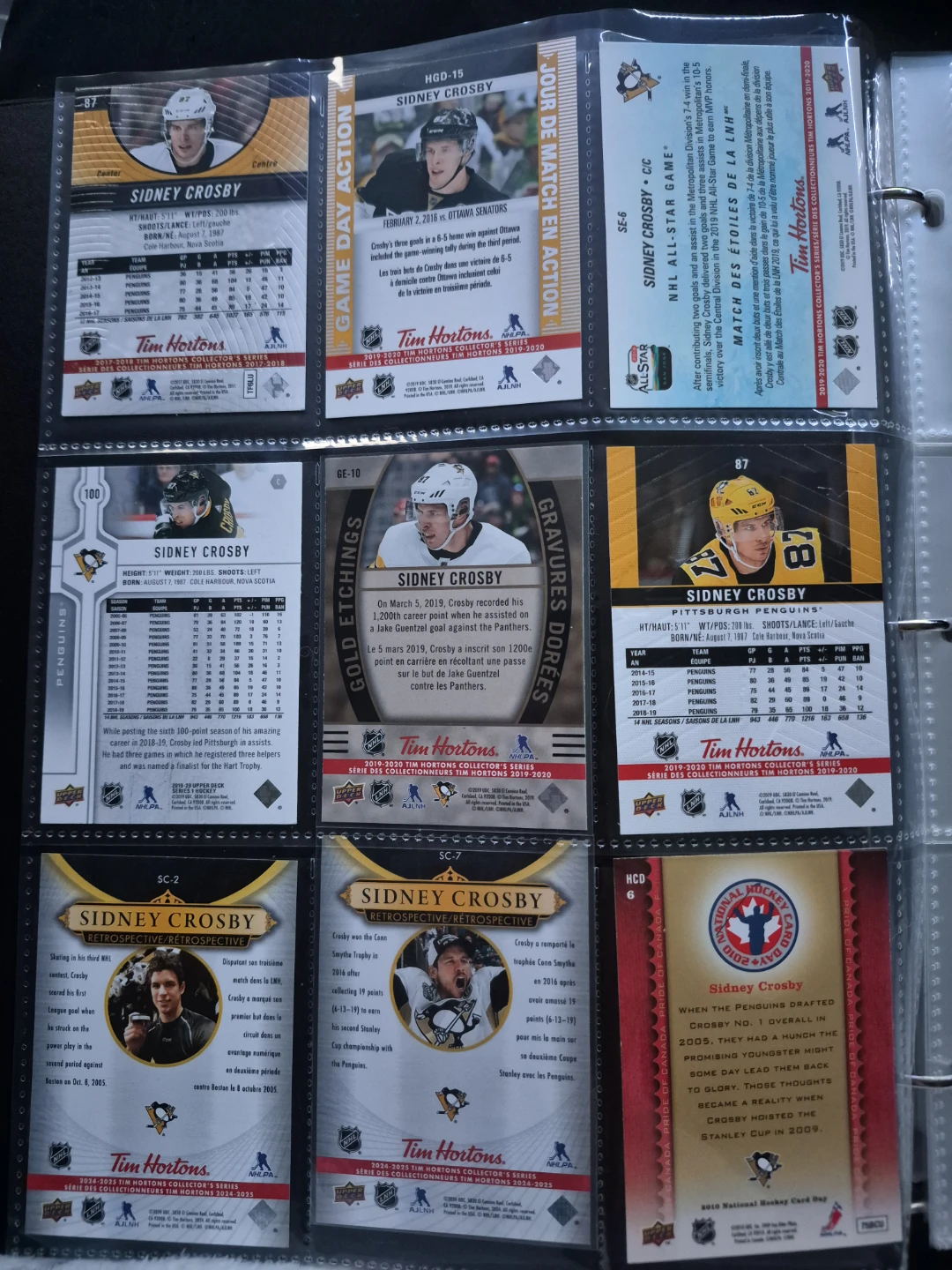 Sidney Crosby Cards- $5 each (a couple are $1) 2 pages worth - photo 2