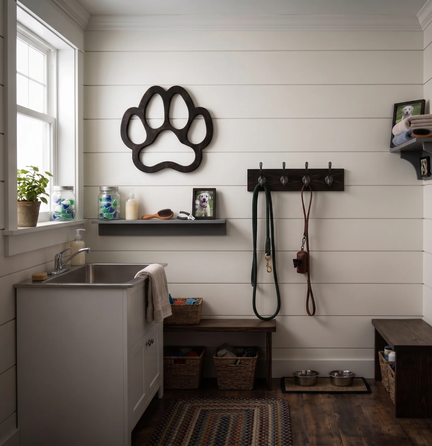 Wooden Paw Print Wall Decor - photo 2