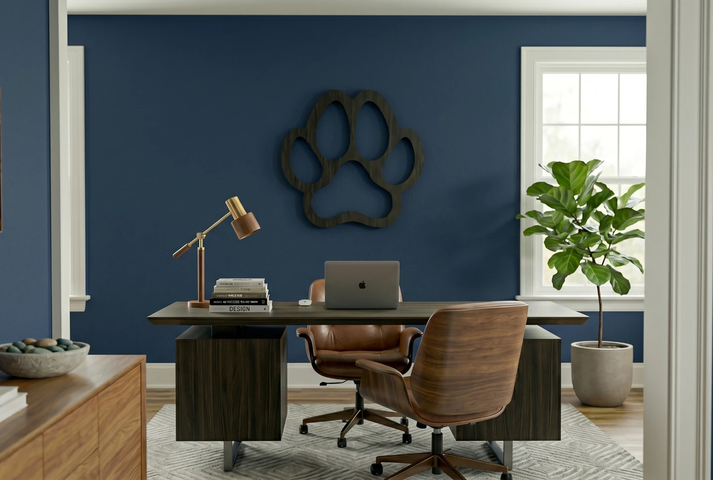 Wooden Paw Print Wall Decor - photo 3