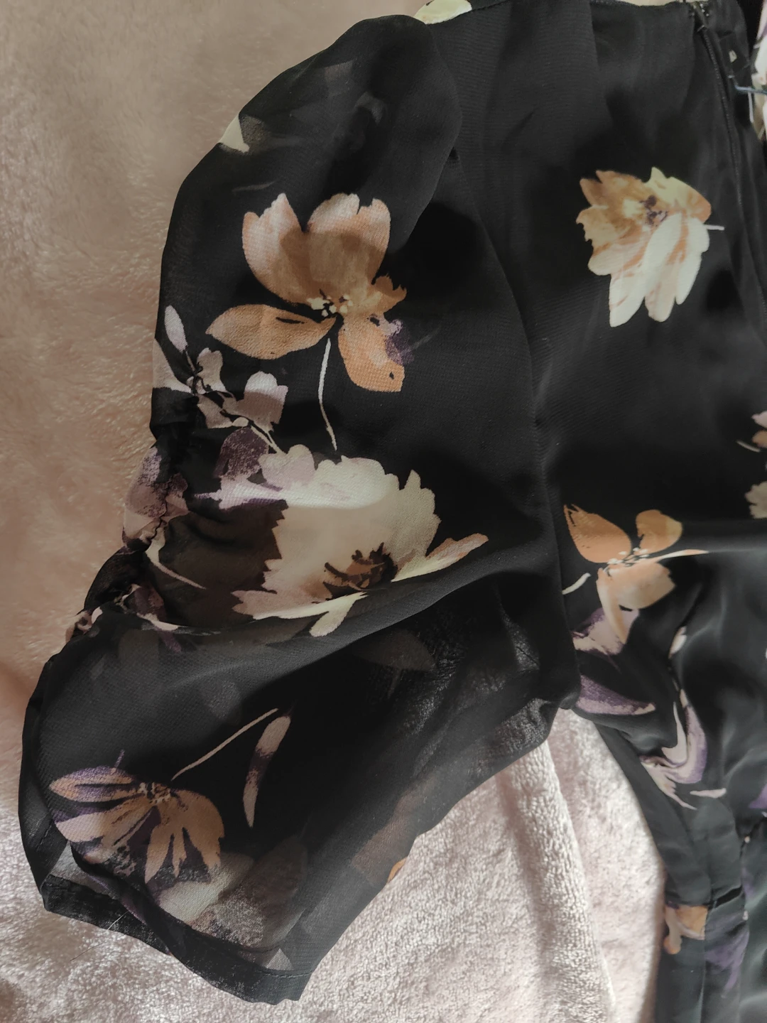 LE CHÂTEAU Black Floral Print Dress - XXS - photo 3