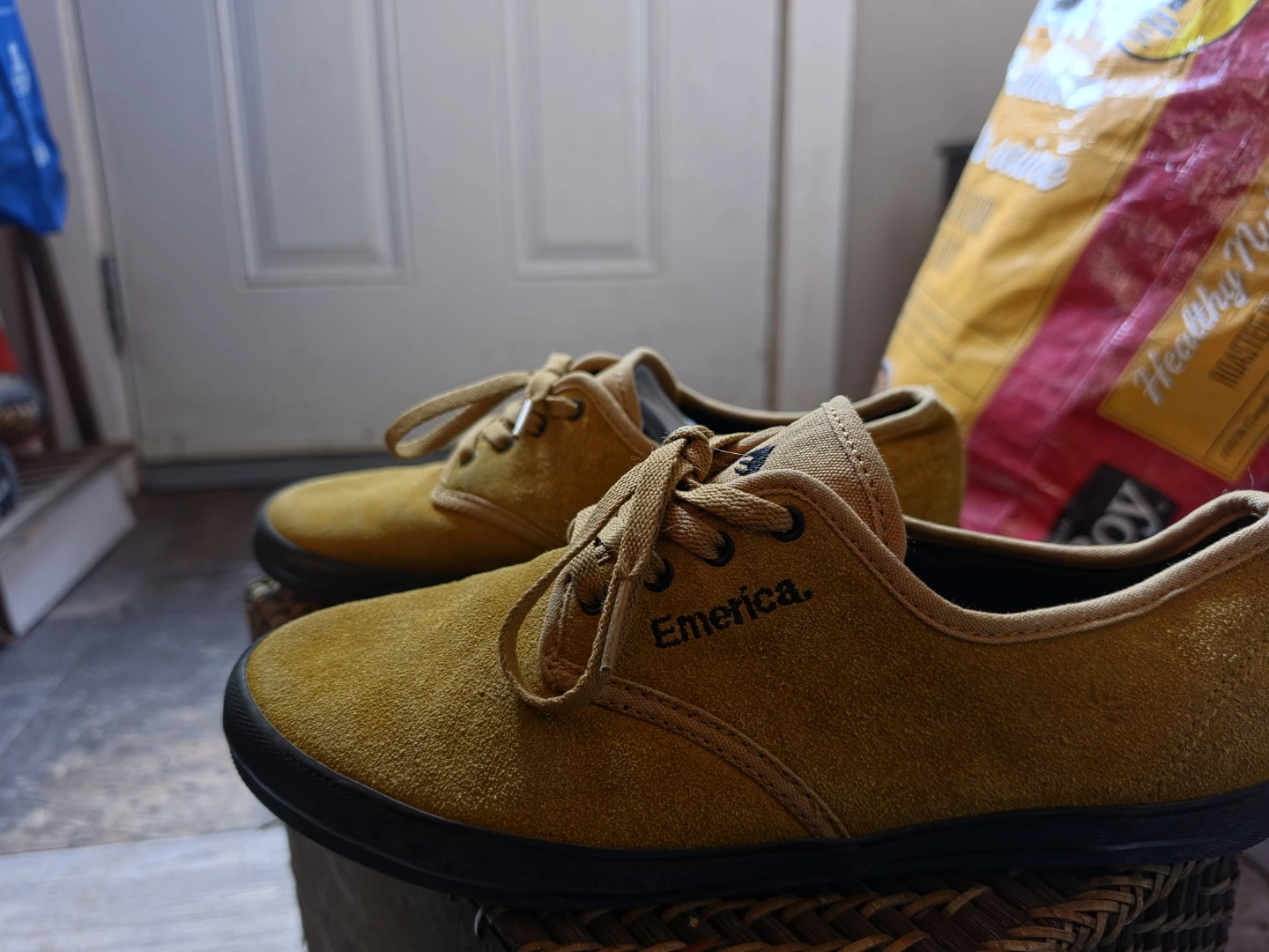 Emerica Yellow Suede Lace-Up Shoes - photo 2