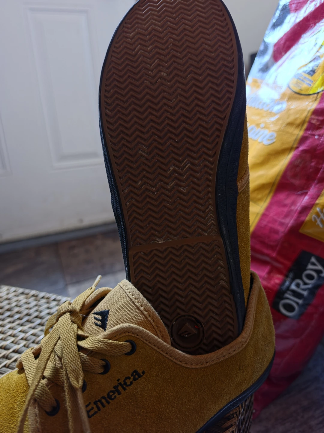 Emerica Yellow Suede Lace-Up Shoes - photo 4