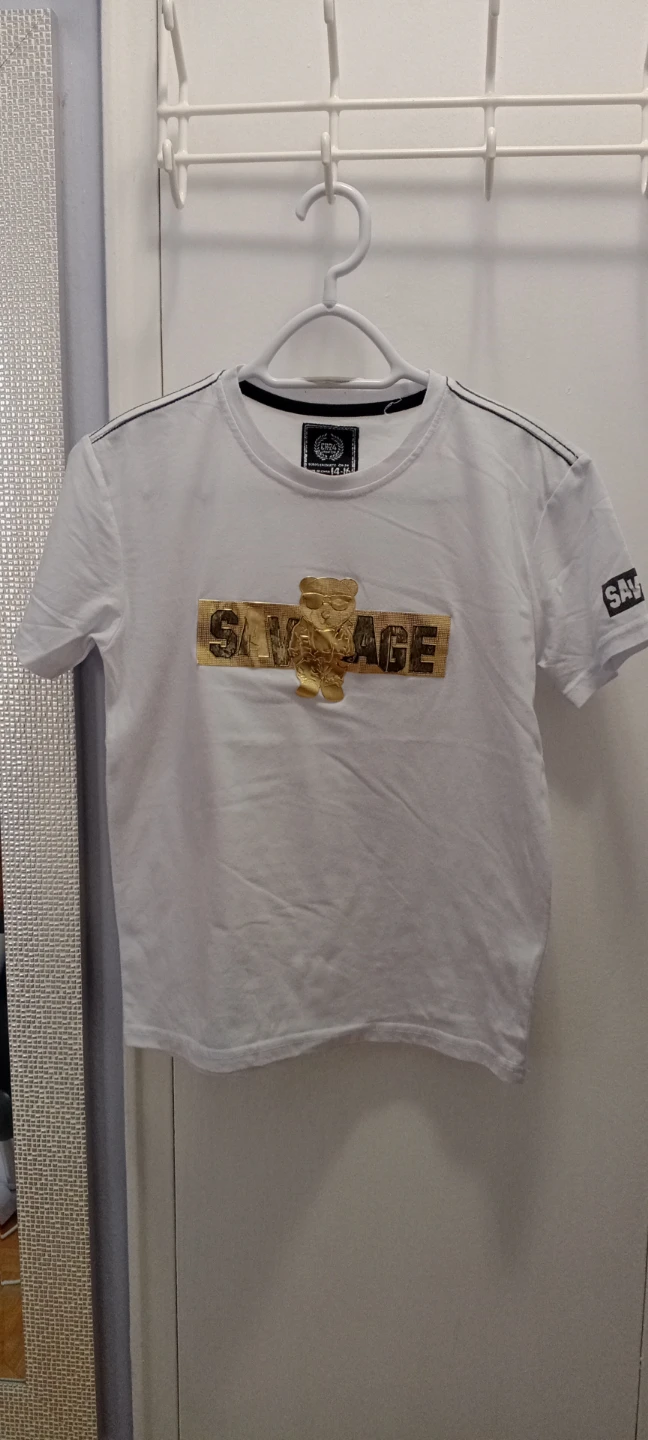 CR-24 Savage Teddy Bear T-Shirt White Size 14-16