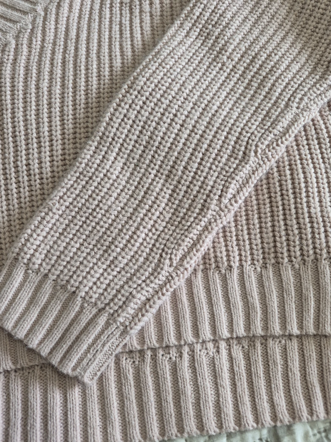 Ladies Size Large Seven Sisters Knitted V-Neck Crop Top Sweater - photo 5