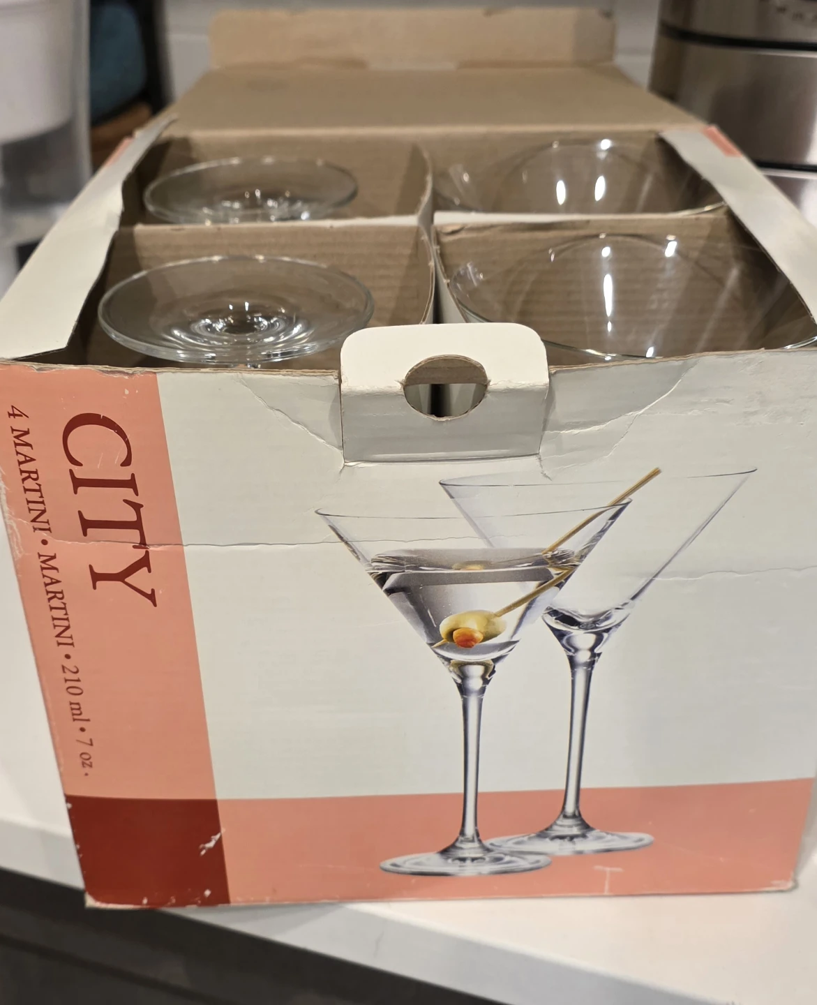 CITY 4 Martini Glasses 210ml