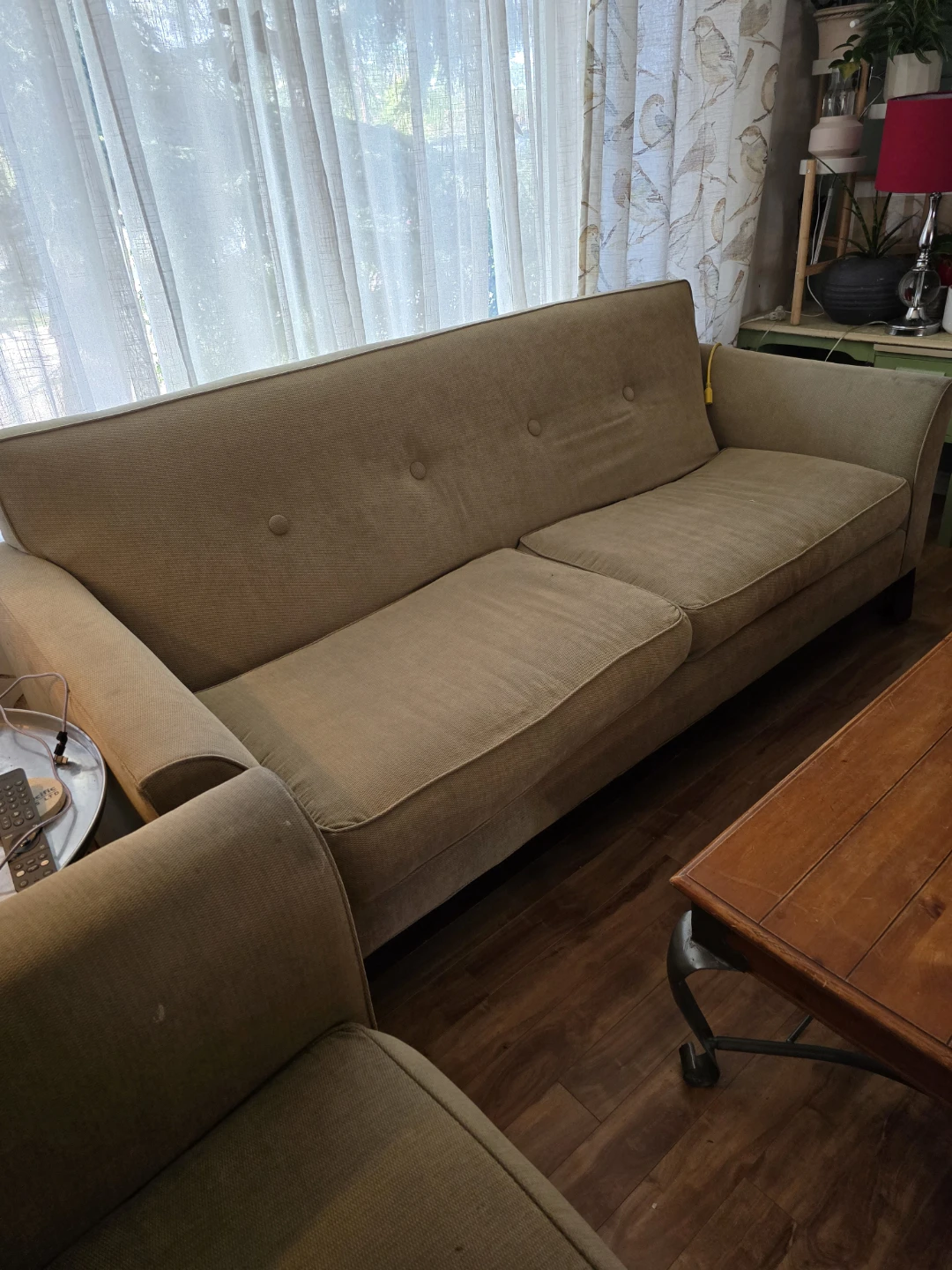Tan Fabric Sofa