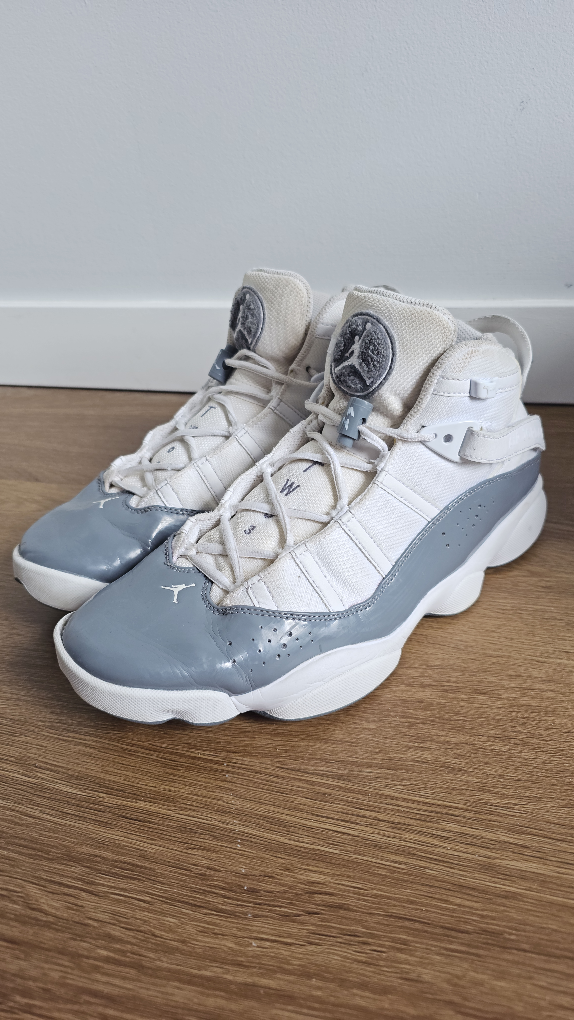 Jordan 6 Rings White Grey Sneakers Size 12