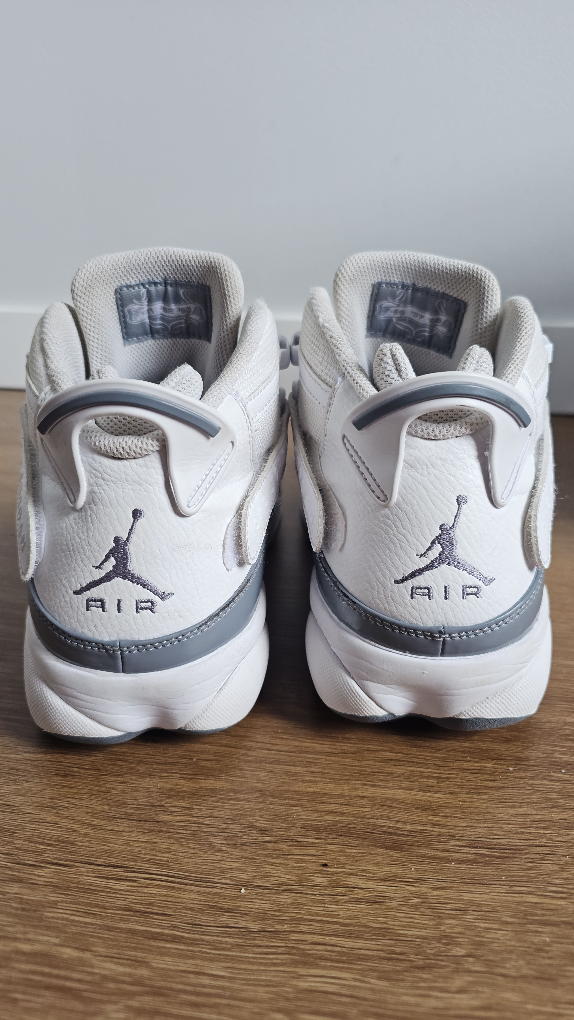 Jordan 6 Rings White Grey Sneakers Size 12 - photo 2