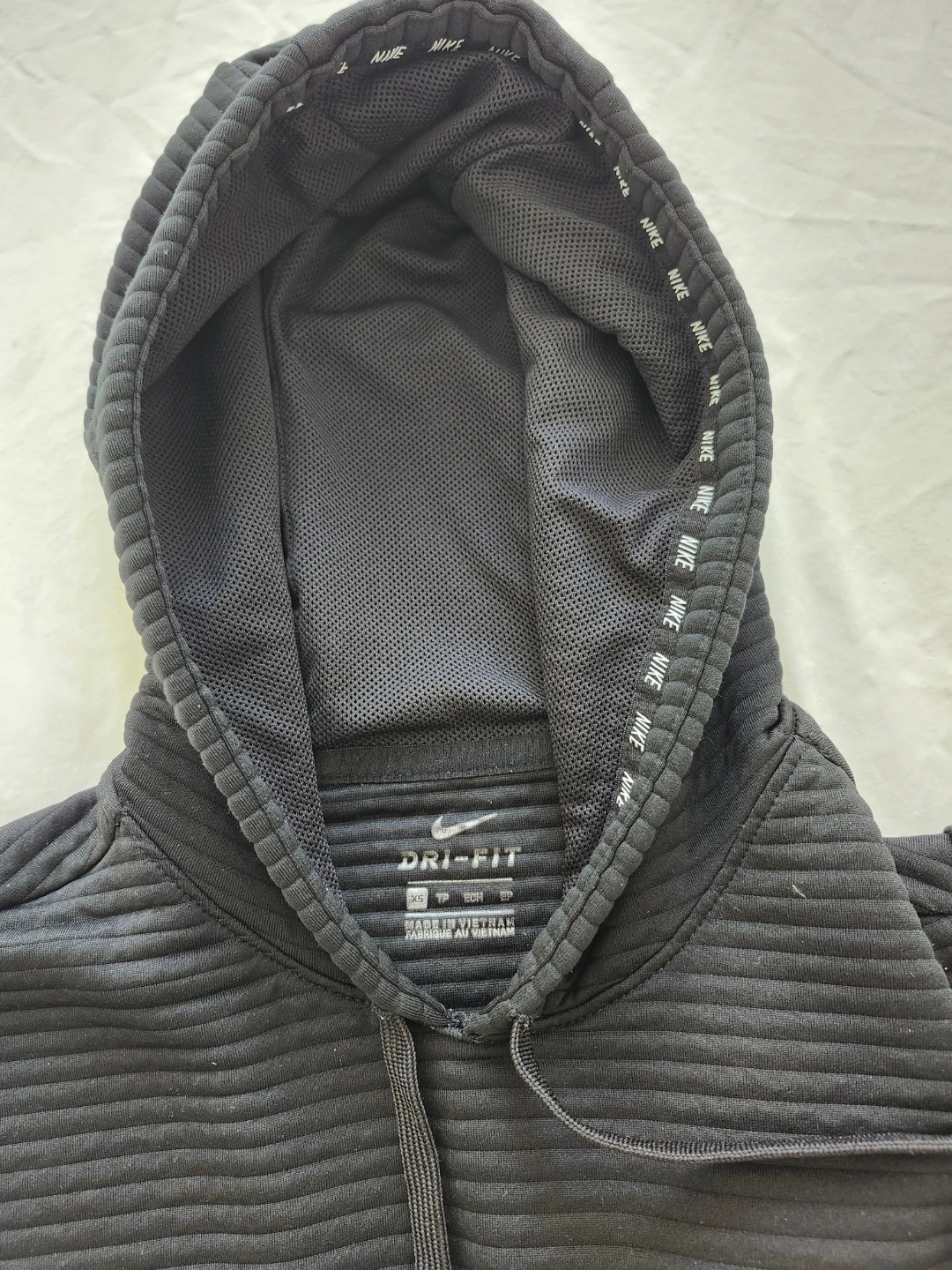 Nike Dri-Fit Black Quilted Hoodie - XS - photo 2