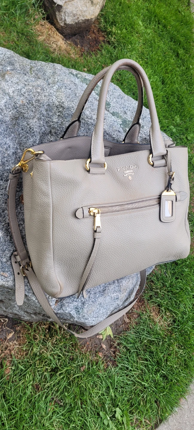 Authentic Prada Jumbo Leather Tote Bag - photo 2