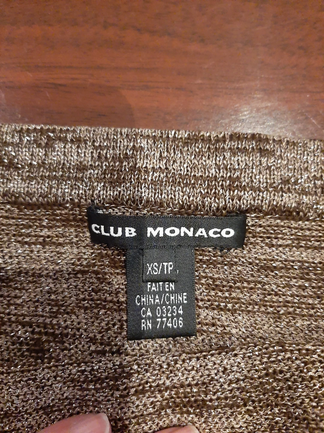 New Club Monaco XS Gold Sparkly Tube Top - photo 2