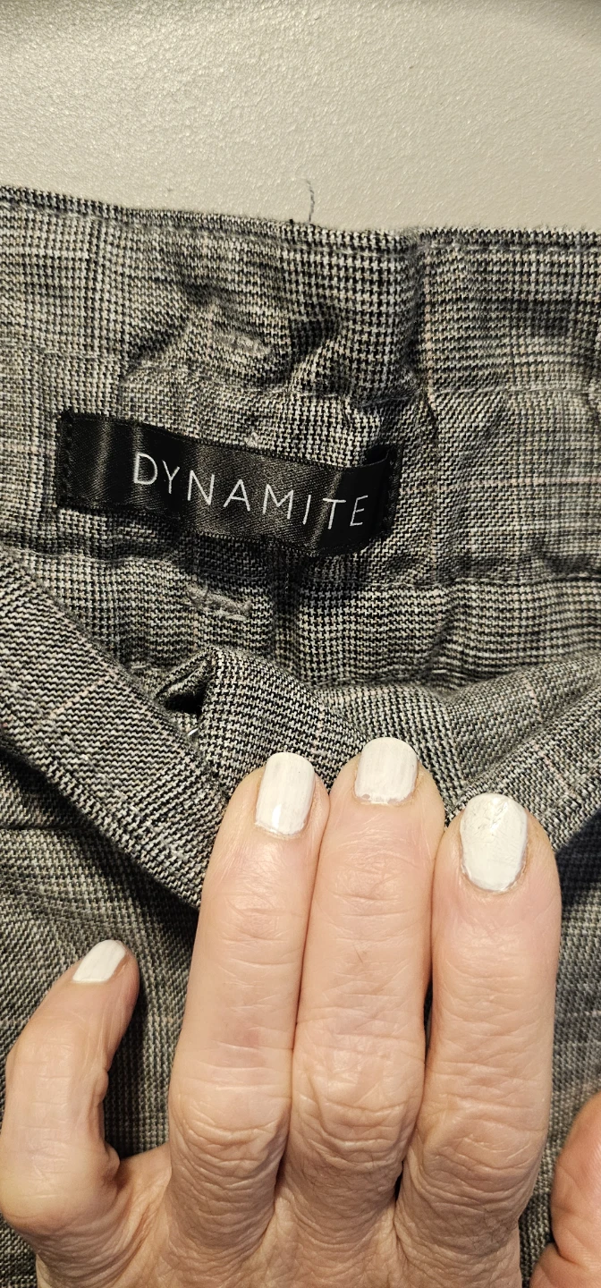 Dynamite Plaid High-Waisted Pants - photo 2