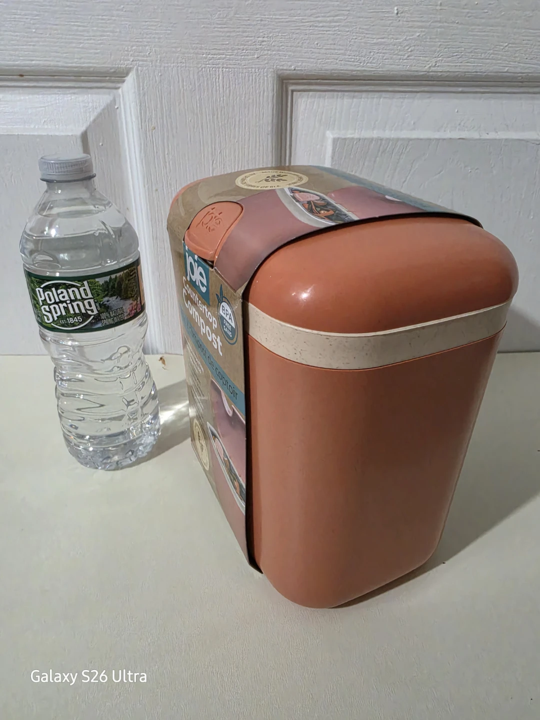 Joie Countertop Compost Bin, Indoor Compost Bin Pink 91 oz Cap - photo 2