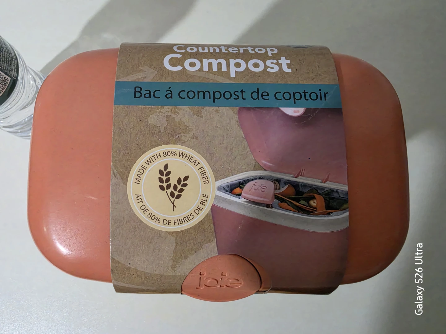 Joie Countertop Compost Bin, Indoor Compost Bin Pink 91 oz Cap - photo 4