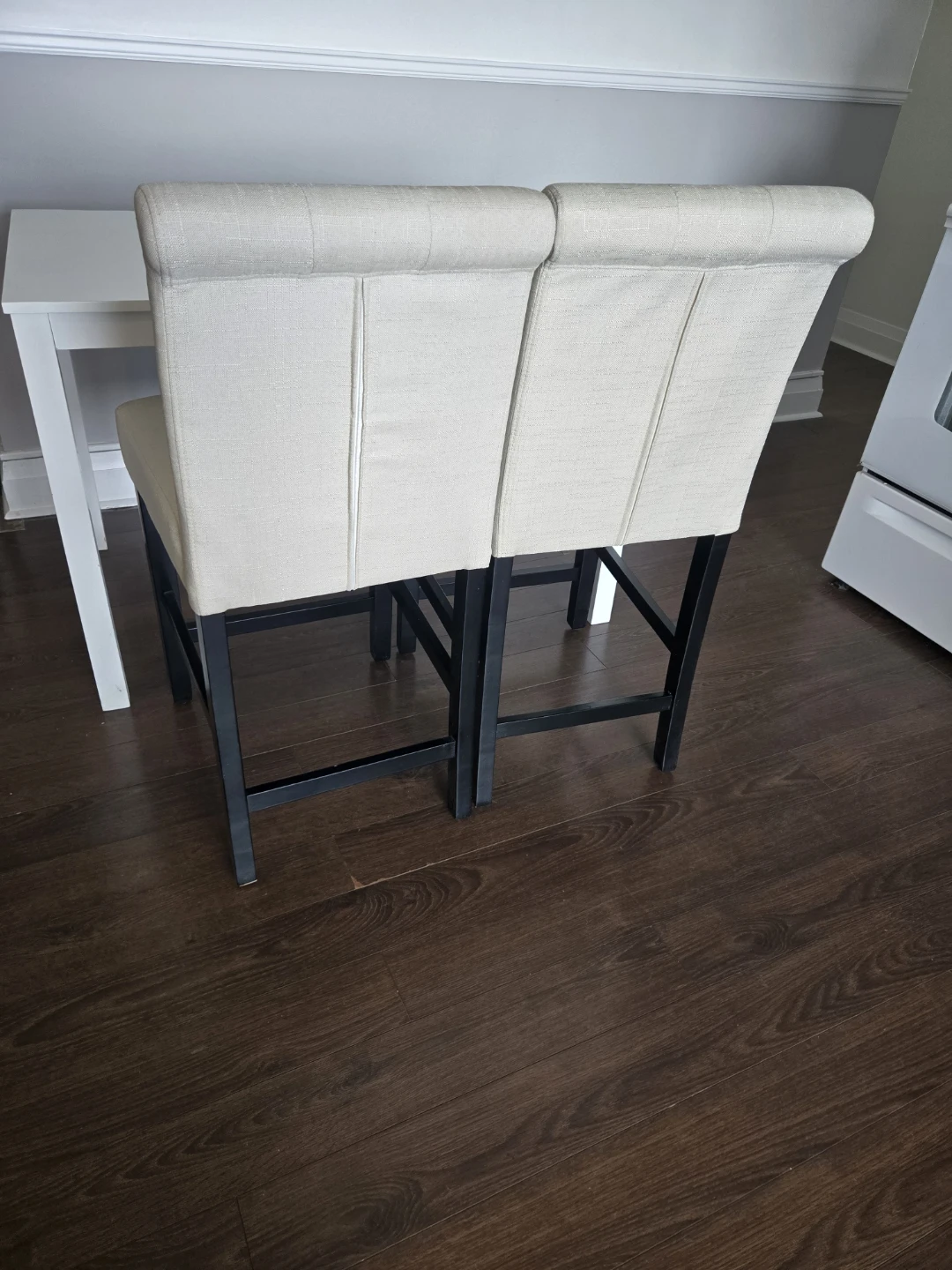 White Dining Table Set with Two Chairs - photo 5