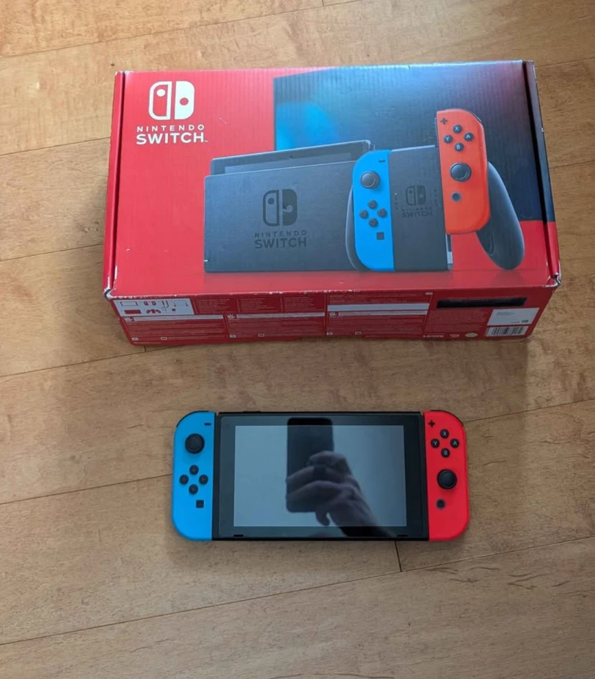Nintendo Switch Console - Blue/Red - photo 4