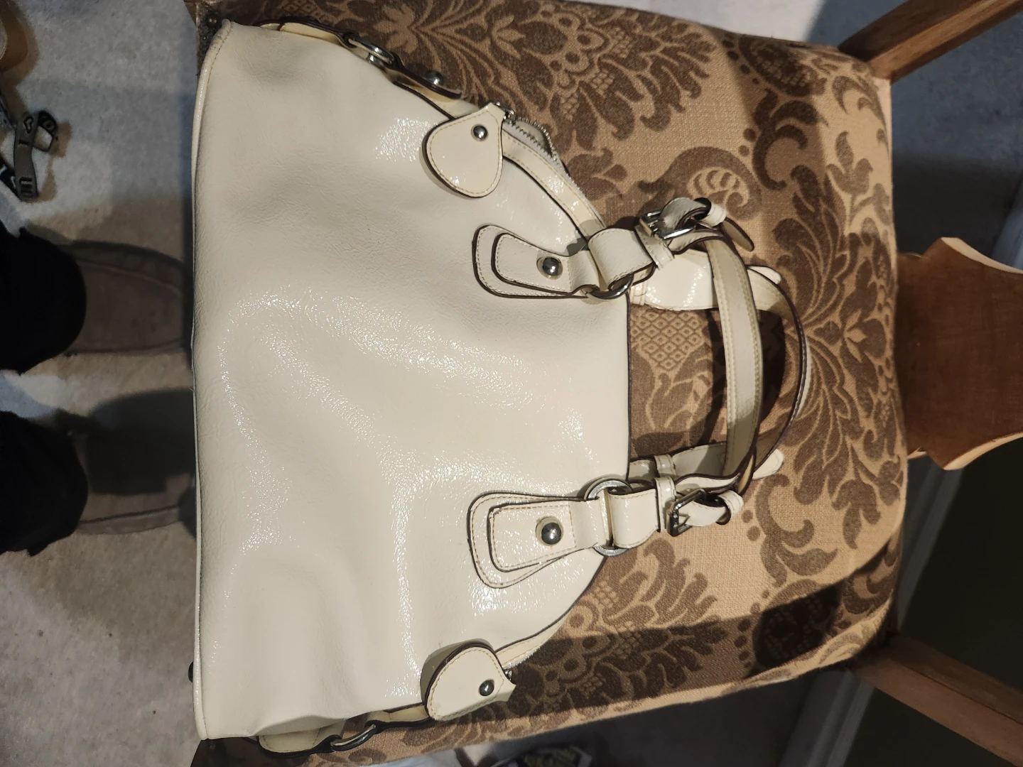 White Guess Satchel Handbag - photo 2