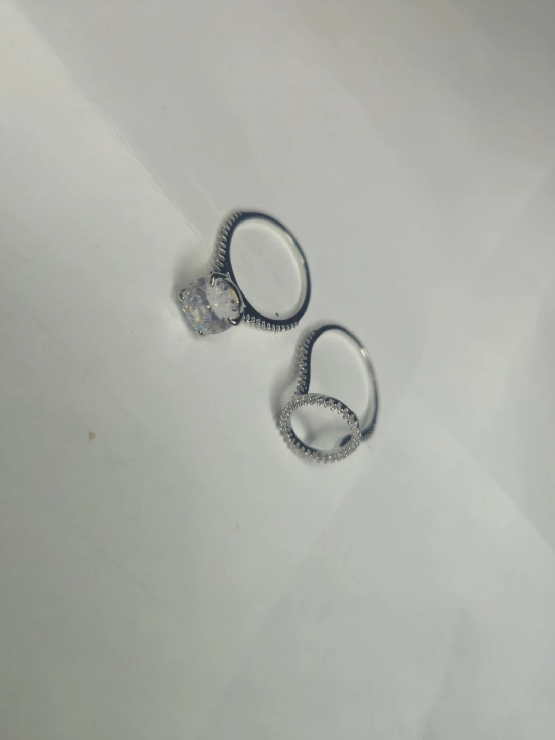 Sparkling Halo and Circle Ring  ad stone - photo 2