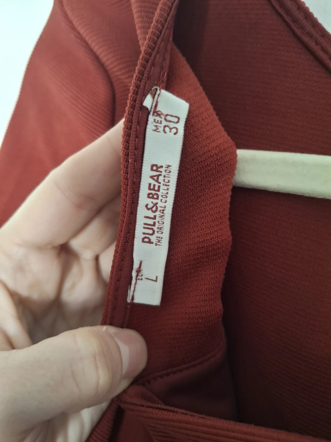 Pull & Bear Red Long Sleeve Dress - Size L - photo 3