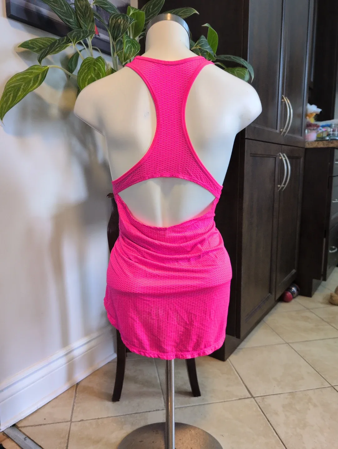 Women's Pink Racerback Tank Top - photo 3