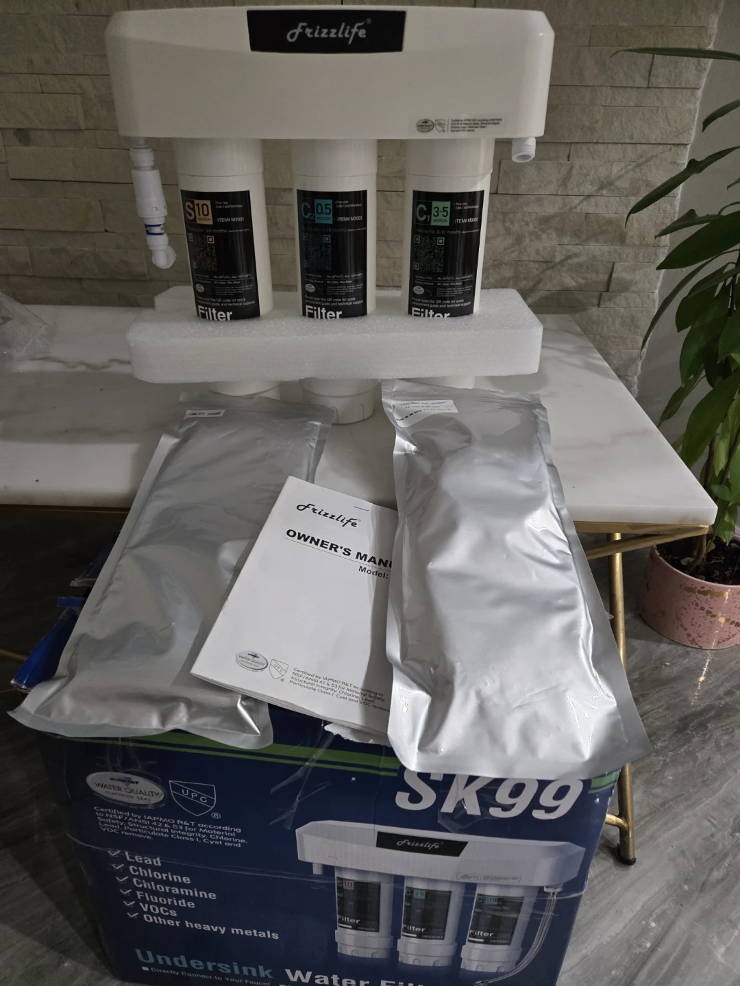 Frizzlife 3-Stage Under Sink Water Filter System SK99 - photo 5