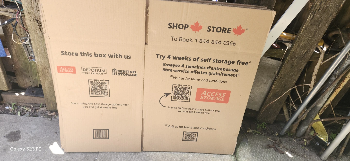 New 3 Moving Boxes with Access Storage
