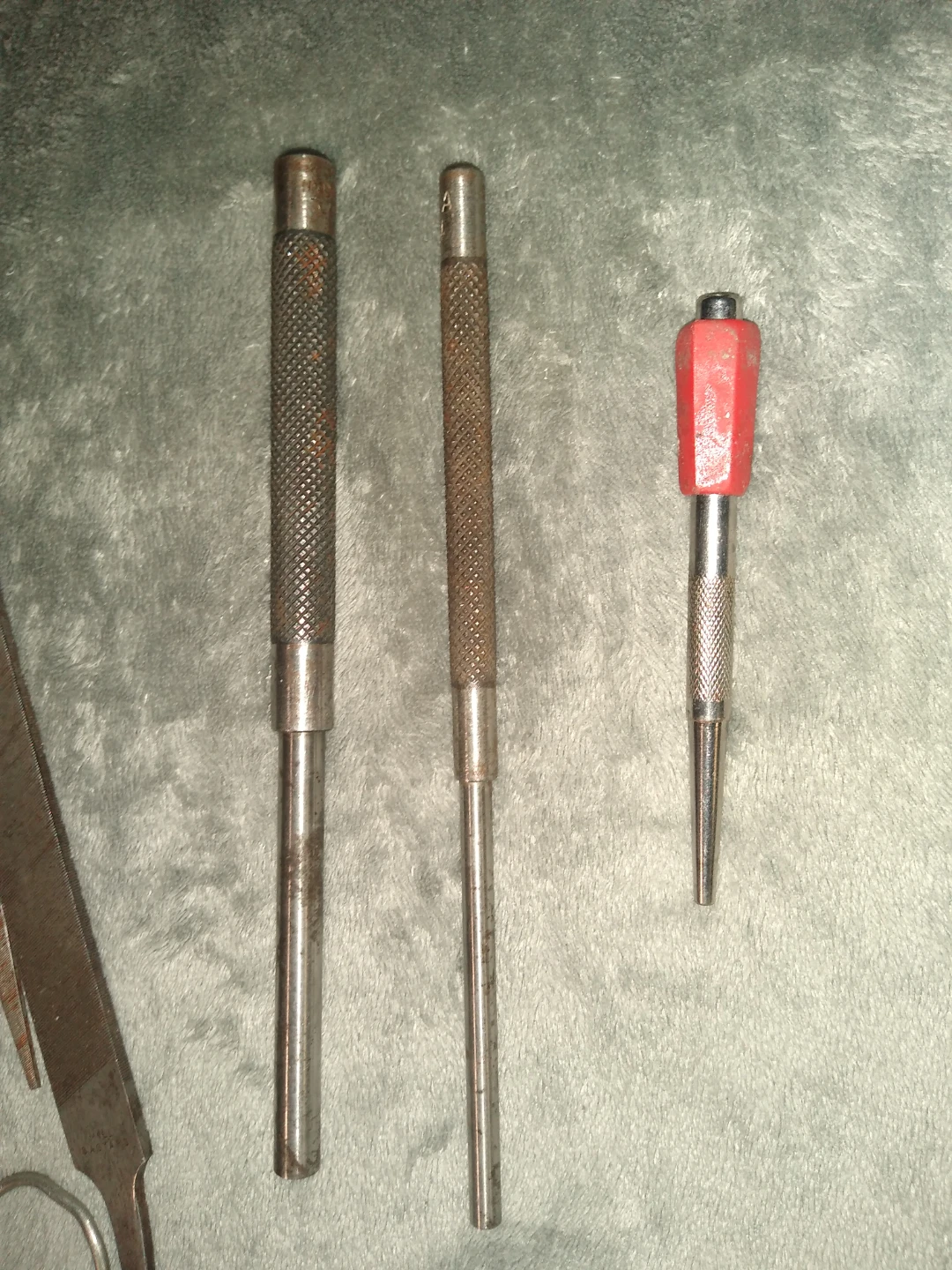 Set of three round files
