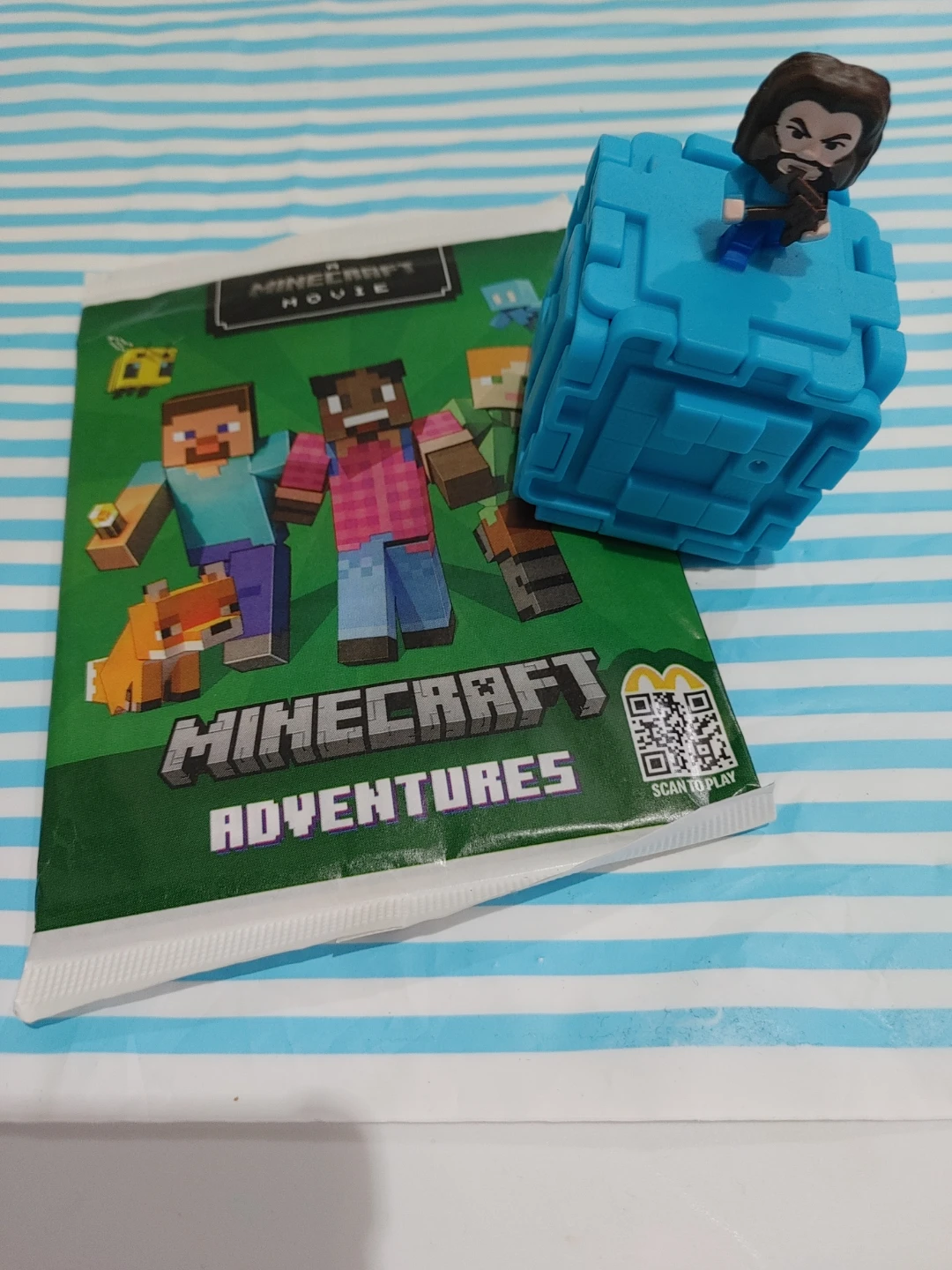 Minecraft Adventures McDonald's Toy with Blue Block