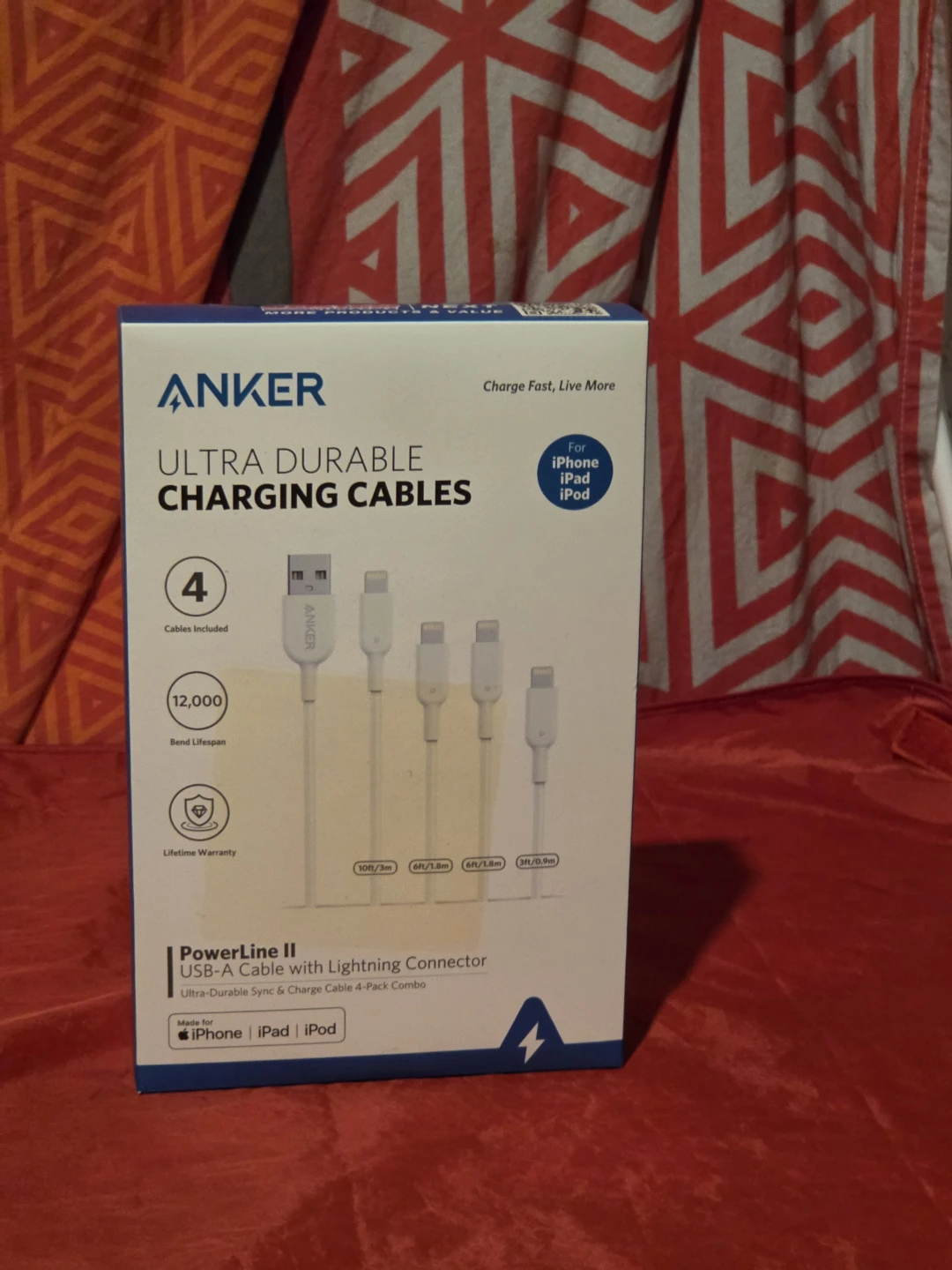 Anker PowerLine II USB-A to Lightning Cable 4-Pack - photo 2