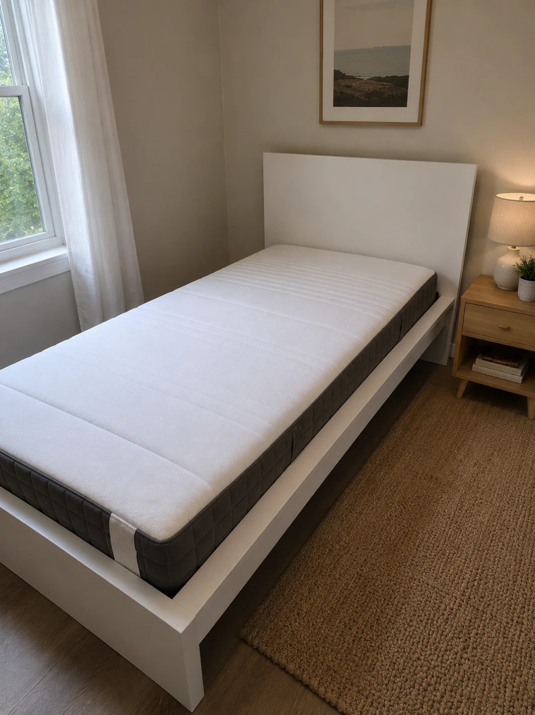 Twin bed frame and Mattress